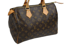 画像をギャラリービューアに読み込む, 極美品 LOUISVUITTON ルイヴィトン スピーディ35 ハンドバッグ M41526 モノグラムキャンバス ゴールド金具 ブラウン 中古 4b009552