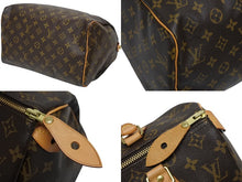 画像をギャラリービューアに読み込む, 極美品 LOUISVUITTON ルイヴィトン スピーディ35 ハンドバッグ M41526 モノグラムキャンバス ゴールド金具 ブラウン 中古 4b009552
