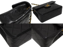 画像をギャラリービューアに読み込む, 極美品 CHANEL シャネル ミニマトラッセ チェーンショルダーバッグ ココマーク 1番台 ラムレザー ブラック ゴールド金具 中古 4b009553