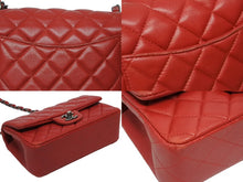 画像をギャラリービューアに読み込む, 極美品 CHANEL シャネル ミニマトラッセ20 Sフラップ Sチェーンショルダーバッグ 19番台 ココマーク キャビアスキン レッド 中古 4b009555