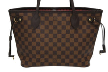 画像をギャラリービューアに読み込む, 新品未使用 LOUIS VUITTON ルイ ヴィトン トートバッグ 新型 ネヴァーフルPM N40600 ダミエエベヌキャンバス ブラウン 中古 4b009558