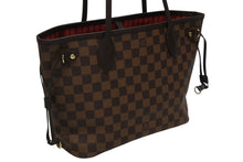 画像をギャラリービューアに読み込む, 新品未使用 LOUIS VUITTON ルイ ヴィトン トートバッグ 新型 ネヴァーフルPM N40600 ダミエエベヌキャンバス ブラウン 中古 4b009558