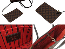 画像をギャラリービューアに読み込む, 新品未使用 LOUIS VUITTON ルイ ヴィトン トートバッグ 新型 ネヴァーフルPM N40600 ダミエエベヌキャンバス ブラウン 中古 4b009558