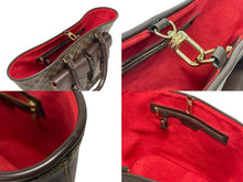 画像をギャラリービューアに読み込む, 極美品 LOUIS VUITTON ルイヴィトン マノスクGM トートバッグ N51120 ダミエ エベヌ PVC レザー ゴールド金具 中古 4b009559