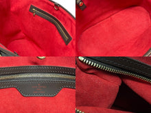 画像をギャラリービューアに読み込む, 極美品 LOUIS VUITTON ルイヴィトン マノスクGM トートバッグ N51120 ダミエ エベヌ PVC レザー ゴールド金具 中古 4b009559