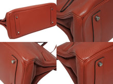 画像をギャラリービューアに読み込む, 極美品 ゴルチェ期 HERMES エルメス ショルダーバーキン トリヨンクレマンス レッド □M刻印 ショルダーバッグ 中古 4b009564