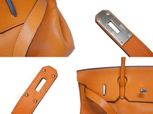 画像をギャラリービューアに読み込む, 極美品 ゴルチェ期 HERMES エルメス ショルダーバーキン オレンジ トリヨンクレマンス ◻︎M刻 シルバー金具 中古 4b009565
