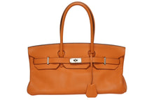 画像をギャラリービューアに読み込む, 極美品 ゴルチェ期 HERMES エルメス ショルダーバーキン オレンジ トリヨンクレマンス ◻︎M刻 シルバー金具 中古 4b009565