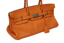 画像をギャラリービューアに読み込む, 極美品 ゴルチェ期 HERMES エルメス ショルダーバーキン オレンジ トリヨンクレマンス ◻︎M刻 シルバー金具 中古 4b009565