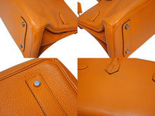 画像をギャラリービューアに読み込む, 極美品 ゴルチェ期 HERMES エルメス ショルダーバーキン オレンジ トリヨンクレマンス ◻︎M刻 シルバー金具 中古 4b009565