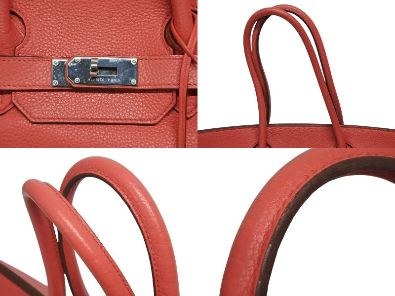 Very Good Condition Gaultier Period HERMES Shoulder Birkin Taurillon Clemence Bougainvillea □N Engraved Shoulder Bag Used 4b009567
