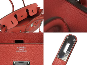 極美品 ゴルチェ期 HERMES エルメス ショルダーバーキン トリヨンクレマンス ブーゲンビリア □N刻印 ショルダーバッグ 中古 4b009567