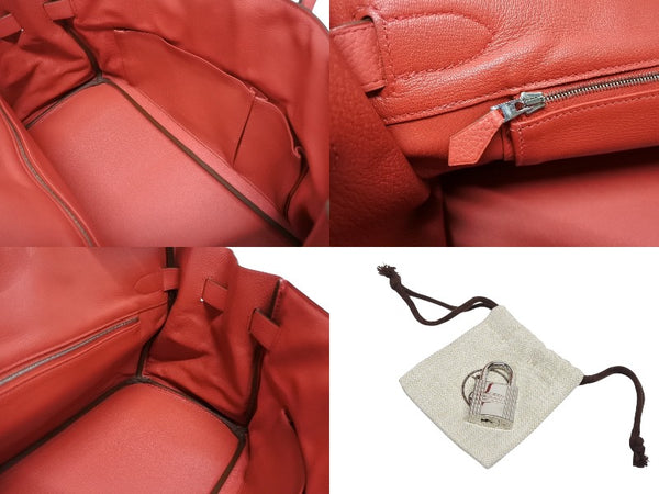極美品 ゴルチェ期 HERMES エルメス ショルダーバーキン トリヨンクレマンス ブーゲンビリア □N刻印 ショルダーバッグ 中古 4b009567