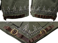 画像をギャラリービューアに読み込む, Christian Dior クリスチャンディオール ノースリーブジャケット 3P12022040 サイズ38 ラインストーン カーキ ガリアーノ期 美品 中古 4b009568