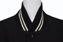 画像をギャラリービューアに読み込む, SAINT LAURENT PARIS サンローランパリ テディジャケット スタジャン 354718 ブラックレザー サイズ48 美品 中古 4b009572