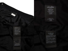 画像をギャラリービューアに読み込む, SAINT LAURENT PARIS サンローランパリ テディジャケット スタジャン 354718 ブラックレザー サイズ48 美品 中古 4b009572