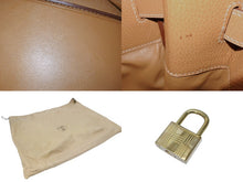 画像をギャラリービューアに読み込む, 極美品 HERMES エルメス オータクロア40 ハンドバッグ アルデンヌ ナチュラル ○Y刻印 ブロンズ金具 中古 4b009574