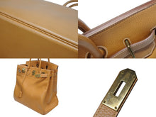 画像をギャラリービューアに読み込む, 極美品 HERMES エルメス オータクロア40 ハンドバッグ アルデンヌ ナチュラル ○Y刻印 ブロンズ金具 中古 4b009574