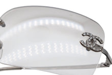 画像をギャラリービューアに読み込む, CHANEL シャネル リムレス サングラス サイズ62◻︎17 120 ココマーク メタル プラスチック グレー シルバー 美品 中古 4b009575