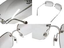 画像をギャラリービューアに読み込む, CHANEL シャネル リムレス サングラス サイズ62◻︎17 120 ココマーク メタル プラスチック グレー シルバー 美品 中古 4b009575