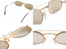画像をギャラリービューアに読み込む, 極美品 CARTIER カルティエ サングラス アイウェア サイズ55◻︎20 140 メタル ゴールド 中古 4b009579