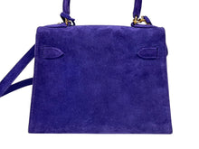 画像をギャラリービューアに読み込む, 極美品 エルメス HERMES ○U刻印 ミニケリー 20 ドブリス パープル 純正ダイヤ付き 外縫い 2WAY ショルダーバッグ 中古 4b009581