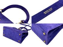 画像をギャラリービューアに読み込む, 極美品 エルメス HERMES ○U刻印 ミニケリー 20 ドブリス パープル 純正ダイヤ付き 外縫い 2WAY ショルダーバッグ 中古 4b009581