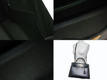 画像をギャラリービューアに読み込む, 極美品 HERMES エルメス ケリー32 外縫い グリーン □D刻印 カーフスキン ゴールド金具 ハンドバッグ 2WAY 中古 4b009583