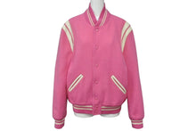 画像をギャラリービューアに読み込む, SAINT LAURENT PARIS サンローランパリ テディジャケット スタジャン 354718 ピンク サイズ42 美品 中古 4b009584