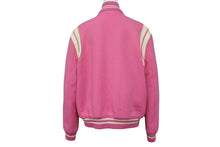 画像をギャラリービューアに読み込む, SAINT LAURENT PARIS サンローランパリ テディジャケット スタジャン 354718 ピンク サイズ42 美品 中古 4b009584