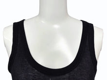 画像をギャラリービューアに読み込む, ANN DEMEULEMEESTER アン ドゥムルメステール タンクトップ ノースリーブ サイズ34 プリント ブラック ホワイト 美品 中古 4b009587