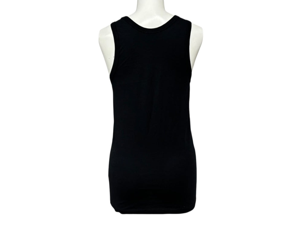 ANN DEMEULEMEESTER Tank Top Sleeveless Size 36 Print Black White Good Condition Used 4b009588