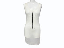 画像をギャラリービューアに読み込む, ANN DEMEULEMEESTER アン ドゥムルメステール タンクトップ ノースリーブ サイズ34 プリント ブラック ホワイト 美品 中古 4b009590