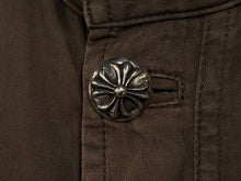画像をギャラリービューアに読み込む, CHROME HEARTS クロムハーツ CHERRY BOMB チェリーボム ミリタリージャケット サイズM クロスボール カーキ 美品 中古 4b009591