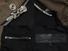画像をギャラリービューアに読み込む, CHROME HEARTS クロムハーツ CHERRY BOMB チェリーボム ミリタリージャケット サイズM クロスボール カーキ 美品 中古 4b009591