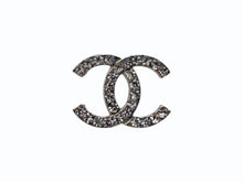 Load image into Gallery viewer, 極美品 CHANEL シャネル ピアス ココマーク 両耳 アクセサリー 02P刻印 4.4g シルバー ラインストーン メタル 中古 4b009604