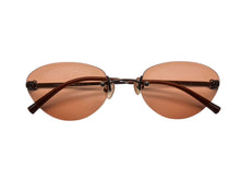 画像をギャラリービューアに読み込む, CHANEL シャネル リムレス サングラス アイウェア 4003 c.116/74 サイズ53◻︎19 130 ココマーク ブラウン 美品 中古 4b009606