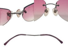画像をギャラリービューアに読み込む, 極美品 CHANEL シャネル リムレス サングラス アイウェア 4013 c.124/58 サイズ59◻︎16 130 ココマーク ピンク 中古 4b009609