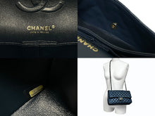 画像をギャラリービューアに読み込む, CHANEL シャネル マトラッセ25 Wフラップ Wチェーンショルダーバッグ 26番台 キャビアスキン ココマーク ゴールド金具 美品 中古 4b009613