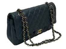 画像をギャラリービューアに読み込む, CHANEL シャネル マトラッセ25 Wフラップ Wチェーンショルダーバッグ 26番台 キャビアスキン ココマーク ゴールド金具 美品 中古 4b009613
