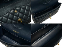 画像をギャラリービューアに読み込む, CHANEL シャネル マトラッセ25 Wフラップ Wチェーンショルダーバッグ 26番台 キャビアスキン ココマーク ゴールド金具 美品 中古 4b009613