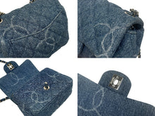 画像をギャラリービューアに読み込む, 極美品 CHANEL シャネル ミニマトラッセ16 Sフラップ Sチェーンショルダーバッグ 30番台 デニム ココマーク シルバー金具 中古 4b009614