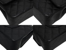 画像をギャラリービューアに読み込む, 極美品 CHANEL シャネル マトラッセ25 Wフラップ Wチェーンショルダーバッグ AO1112 13番台 キャビアスキン シルバー金具 中古 4b009616