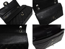 画像をギャラリービューアに読み込む, 極美品 CHANEL シャネル マトラッセ25 Wフラップ Wチェーンショルダーバッグ AO1112 13番台 キャビアスキン シルバー金具 中古 4b009616