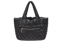 画像をギャラリービューアに読み込む, 極美品 CHANEL シャネル コココクーン スモールトート ハンドバッグ A48610 17番台 ココマーク ブラック シルバー金具 中古 4b009618