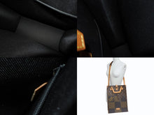 画像をギャラリービューアに読み込む, 極美品 LOUIS VUITTON ルイヴィトン NIGO LVスクエアード トートバッグ N40355 ブラウン PVC レザー ブラック金具 中古 4b009628