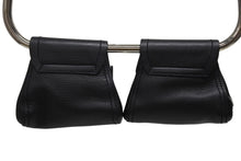 画像をギャラリービューアに読み込む, 極美品 PRADA プラダ 97FW ループ ワンショルダーバッグ レザー ブラック アーカイブ トライアングルロゴ金具 シルバー金具 中古 4b009631