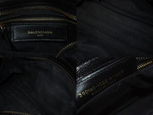 画像をギャラリービューアに読み込む, BALENCIAGA バレンシアガ ミニ シティ ハンドバッグ ショルダーバッグ 2WAY 390160 レザー ブラック 中古 4b009632
