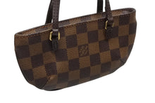 Load image into Gallery viewer, 極美品 LOUIS VUITTON ルイヴィトン マノスクGM ポーチ N51120 ダミエ エベヌ PVC レザー ゴールド金具 中古 4b009636