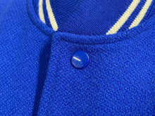 画像をギャラリービューアに読み込む, SAINT LAURENT PARIS サンローランパリ テディジャケット スタジャン 354718 ブルー サイズ44 美品 中古 4b009640